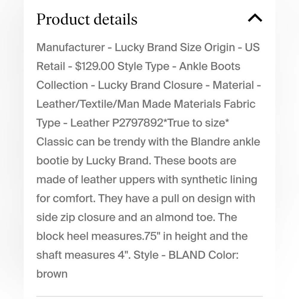 Lucky Brand Blandre Ankle Boot - Picture 7 of 7